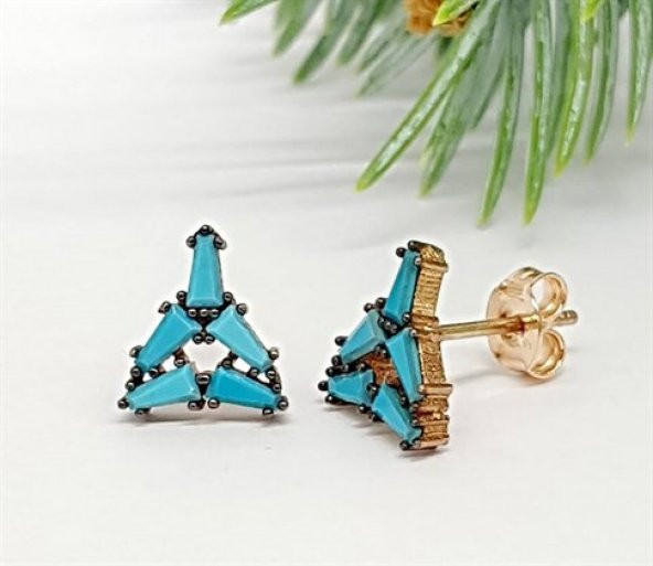 Baget Kesim   Turkuaz Gumus Kupe ürün görseli