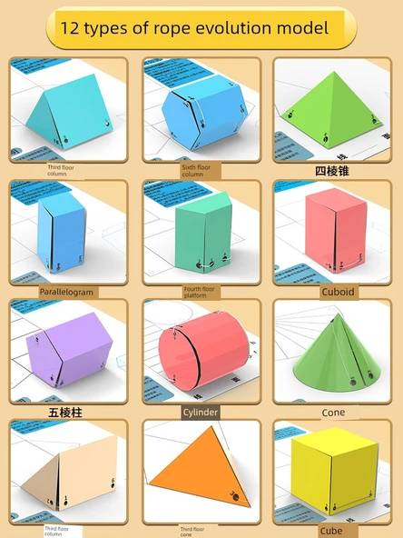 Şeffaf Geometri Gösterim Modeli - Birinci Sınıf Seti [5 Kitap Kombinasyonu] - 4
