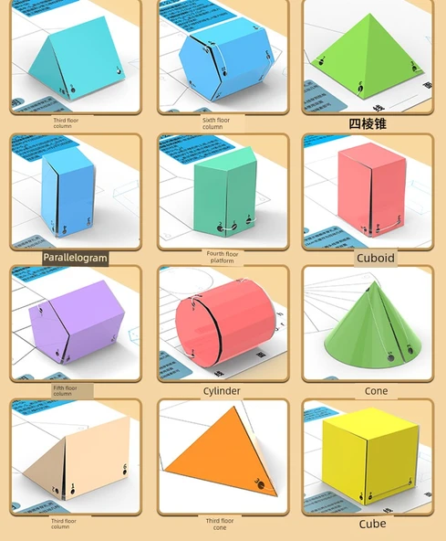 Şeffaf Geometri Gösterim Modeli - Birinci Sınıf Seti [5 Kitap Kombinasyonu] - 10