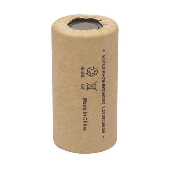 Supex Tekli 1.2 V 2000mA NI-CD Süpürge Pili 2000SC ürün görseli