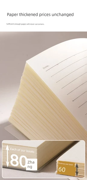 B5 Yatay Çizgili Defter - 80 Sayfa - 2 Paket - Yükseltilmiş Yatay Çizgi - 10