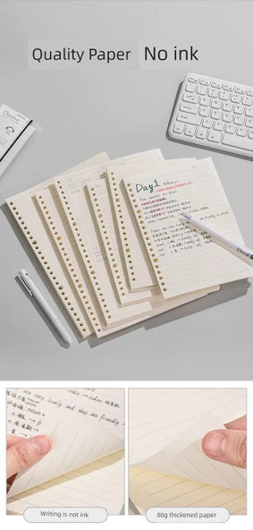B5 Gevşek Yaprak Defter Yenileme Kağıdı - Boş 60 Sayfa - 9