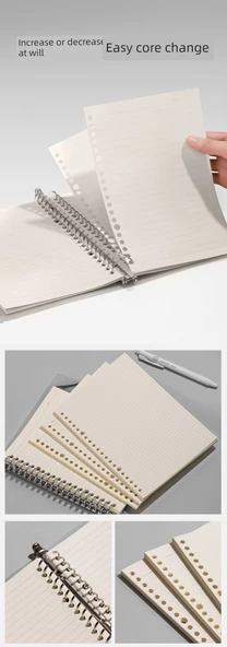 B5 Gevşek Yaprak Defter Yenileme Kağıdı - Yatay Çizgi 300 Sayfa - 10