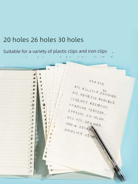 A4 Gevşek Yaprak Defter Yenileme Kağıdı - Yatay Çizgi 60 Sayfa - 6