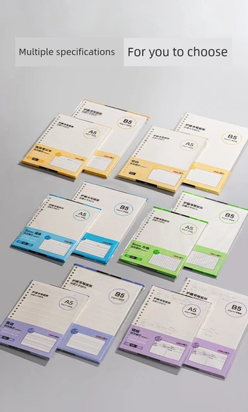 B5 Gevşek Yaprak Defter Yenileme Kağıdı - Yatay Çizgi 300 Sayfa - 8