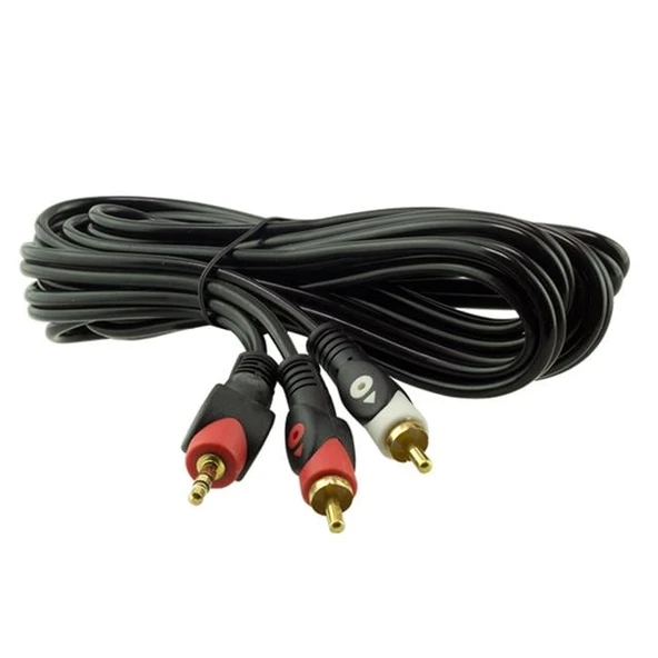 PowerMaster PM-648 2 Rca Erkek + 3.5 Mm Stereo Erkek 3 Metre Kablo ürün görseli