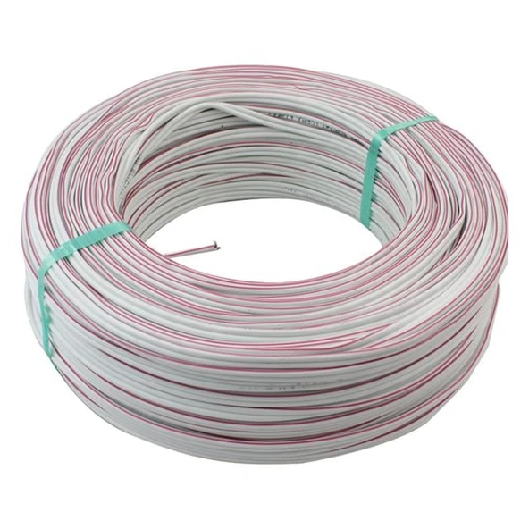 Powermaster 2x0.75 100 Mt. Hoparlör Kablosu Beyaz ürün görseli