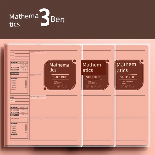 Öğrenci Hata Düzeltme Defteri - [3] Matematik (144 sayfa/defter)