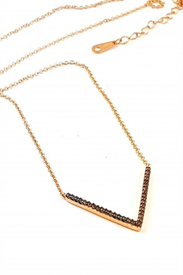 Granat Taşlı Gümüş Bayan Kolye ürün görseli