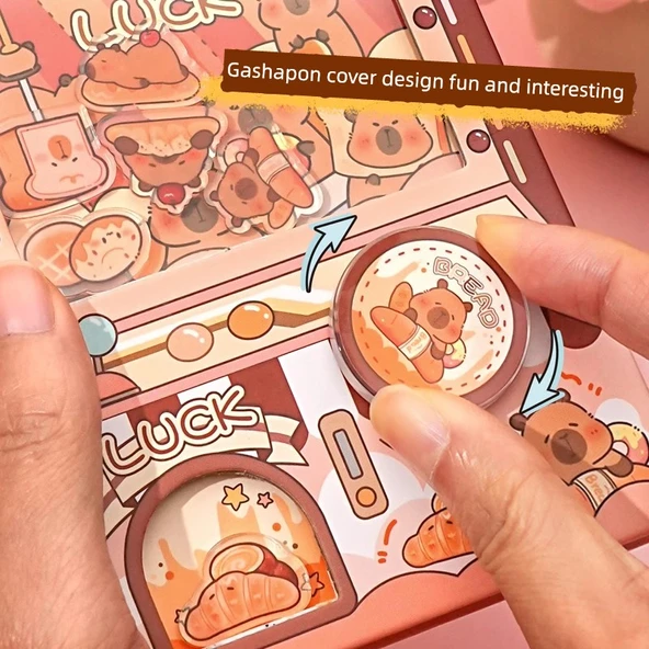 Kabi Bala Gashapon Makinesi Cep Defteri - Altın külçe Kapi - 4