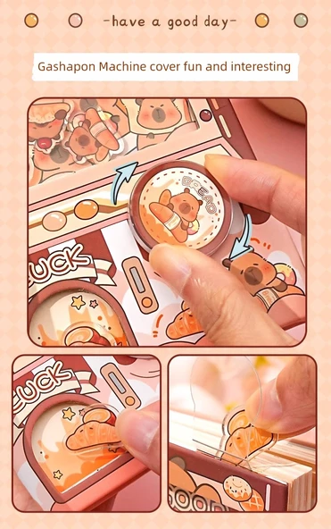 Kabi Bala Gashapon Makinesi Cep Defteri - Her Gün Yüksel, Kapi Gashapon - 10