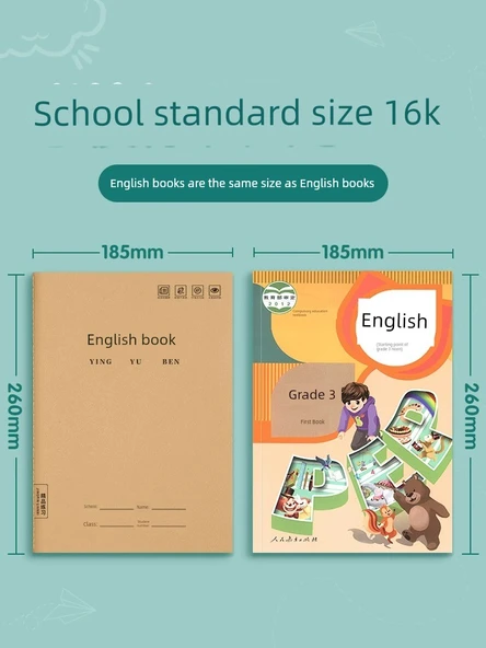 16K Egzersiz Defteri - [10] İngilizce + Matematik (5 adet her biri) - 4
