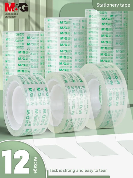 Yapışkan Bant - 1 Silindir 8 Rulo - 1.8cm Genişlik 16.4m Uzunluk - Resim 2