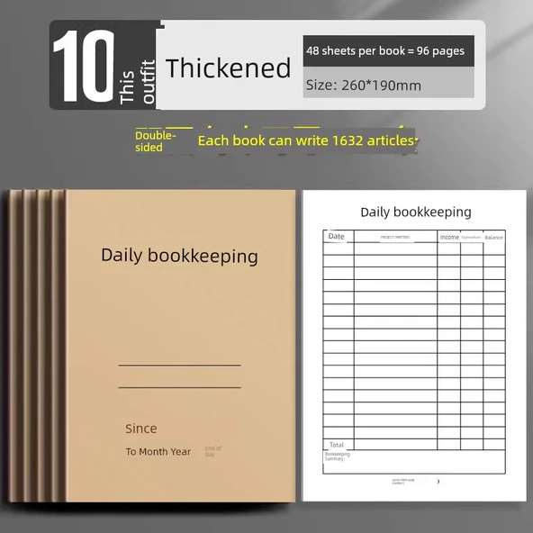 Günlük Defter - 16K İki Taraflı/10 Adet (96 Sayfa Her Biri) - Normal Uygun Fiyatlı