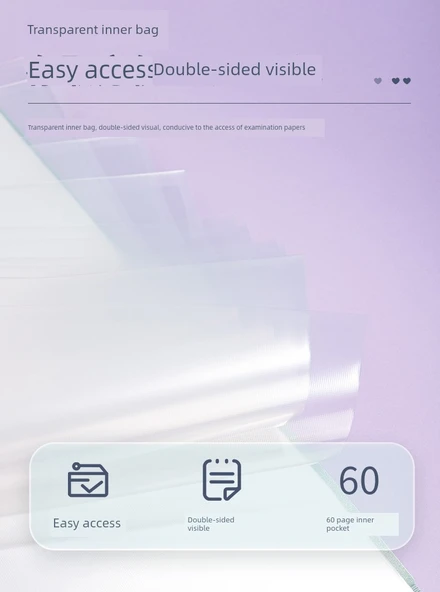 A3 Dosya Klasörü - [2 Paket] Yeşil Mavi - 40 Sayfa Etiketli - 11