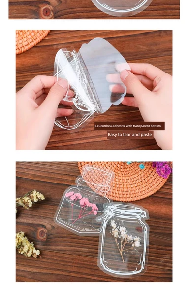 Kuru Çiçek Ayraç Kiti - Masum Romantizm - 3 Paket [Toplam 60] - 12
