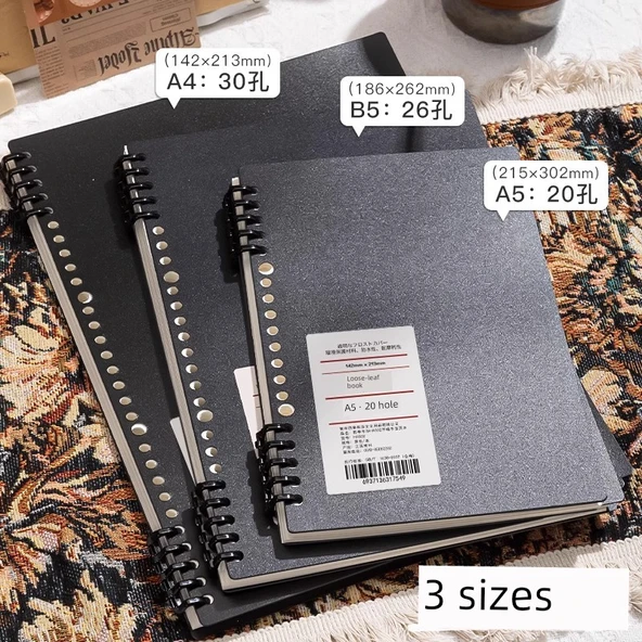 Taşınabilir Yapraklı Defter B5 - Yatay Çizgi - 480 Sayfa - Resim 5