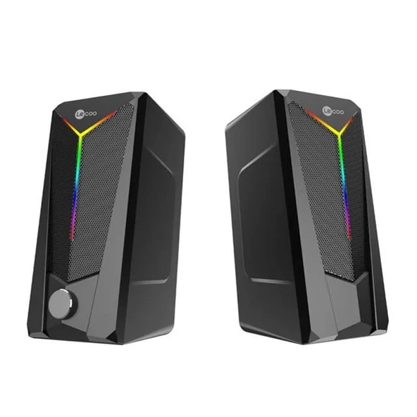 Lenovo Lecoo DS104 Kablolu Usb + 3.5Mm Jack 6W 80dB Rgb Işıklı 1+1 Gaming Speaker - Hoparlör ürün görseli