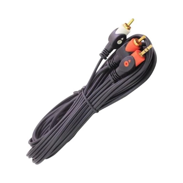 2RCA-3.5mm Stereo Kablo 10 Metre