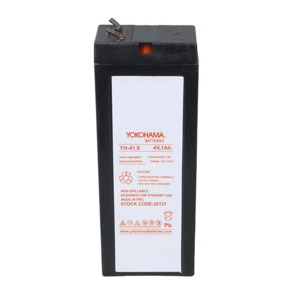 Yokohama YH-41.0 4 Volt - 1 Amper Akü (34x64x21 mm) - Resim 3