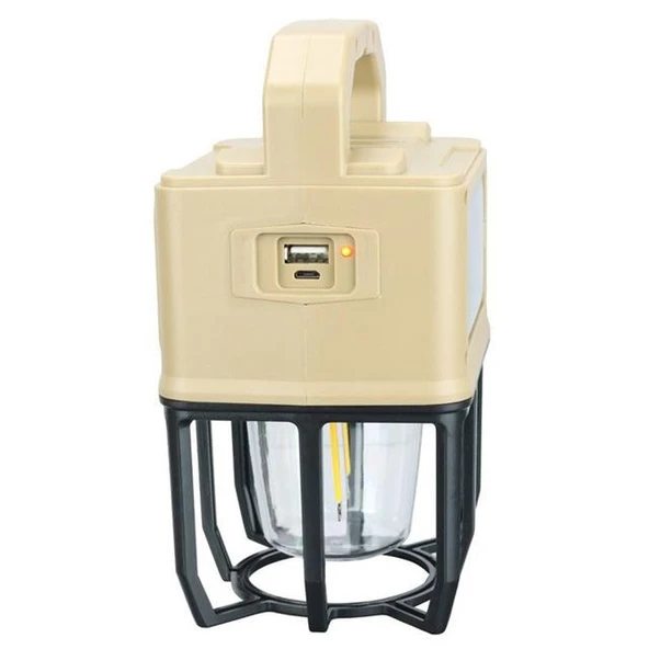 PowerMaster PM-26460 3 Modlu Beyaz - Filament Solar Masa - Kamp Lambası - El Feneri - 4