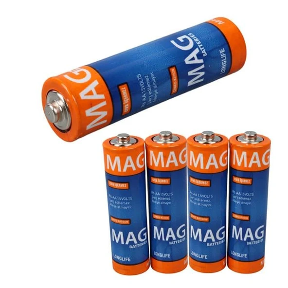 Mag Batteries MG-26171 Karbon Çinko AA 60'lı Paket Kalem Pil (AA,R6 UM-3) - 2