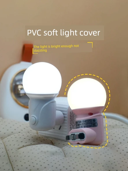 LED Yatak Lambası - 1W Klasik Yuanfeng Mavi - 2 Paket - 6