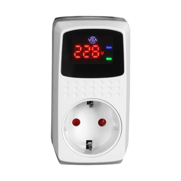 Vea VE-22393 15A 3520W Göstergeli Akım Korumalı Priz Aşırı Yüksek Gerilim - Resim 2