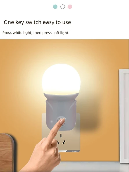 LED Yatak Lambası - 1W Standart Beyaz - 2 Paket - 4