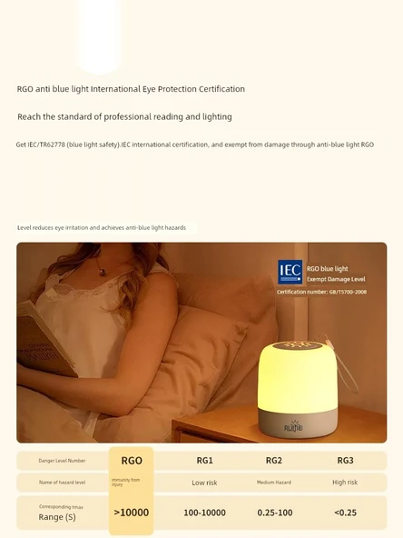 Şarjlı LED Masa Lambası - 2500mA - 45 Gün Dayanıklılık - RG0 Mavi Işık Koruma - 4