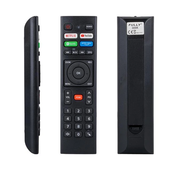 Telenova Netflıx - Youtube - Spotify - Prime Video Tuşlu Ses Komutsuz Lcd Led TV Kumanda ürün görseli
