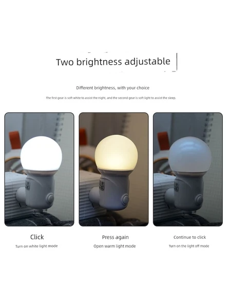 LED Yatak Lambası - 1W Standart Beyaz - 2 Paket - 5