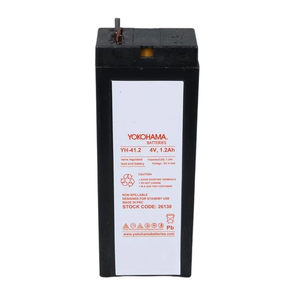 Yokohama YH-41.2 4 Volt - 1.2 Amper (34x65x22 mm) - Resim 3