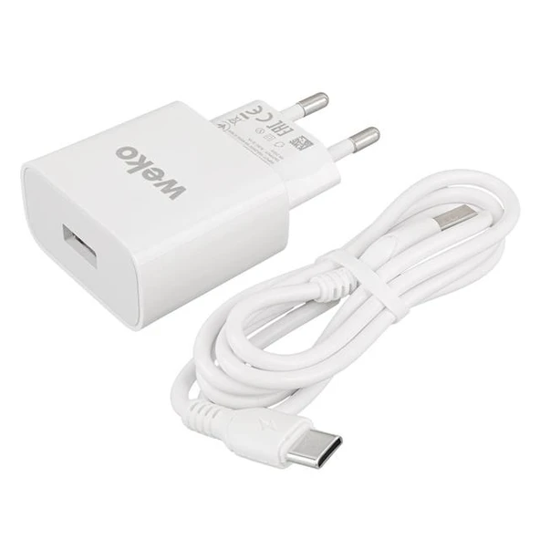 Weko WK-21435 M7 2.1 Amper Telefon Şarj Adaptörü + Type-C Kablo - 4