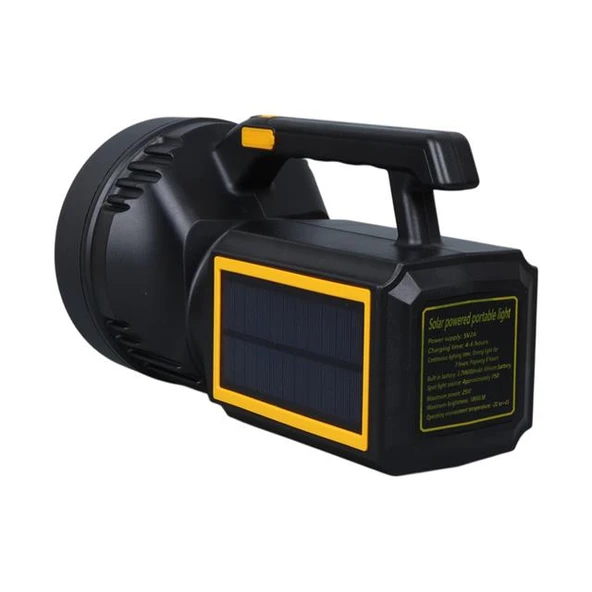Powermaster W5193 Solar Şarjlı El Feneri Uzun Mesafe Işıldak - 3