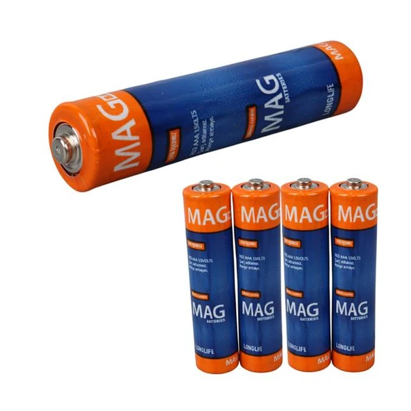 Mag Batteries MG-26172 Karbon Çinko AAA 60'lı Paket İnce Kalem Kumanda Pili (AAA,R03 UM-3) - Resim 2