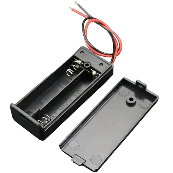 Powermaster  2'li AA Kapaklı Switch'li Pil Yuvası (IC-233C - 3