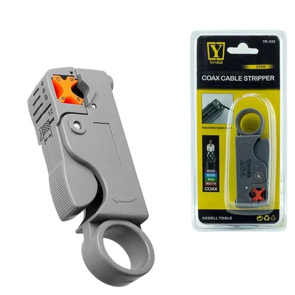 Powermaster YK-332 Koaksiyel Kablo Soyucu ürün görseli