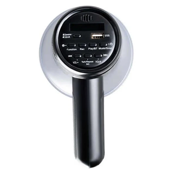 Westa WM-72UMP 30 Watt Mini Melodili Blueooth Ses Kayıt USB Şarjlı Bataryalı Horn Megafon - 3