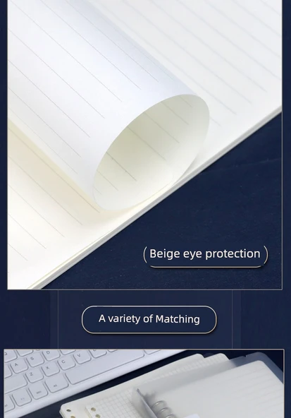 A4 Gevşek Yaprak Defter - Yatay Çizgi - 60 Sayfa - 9