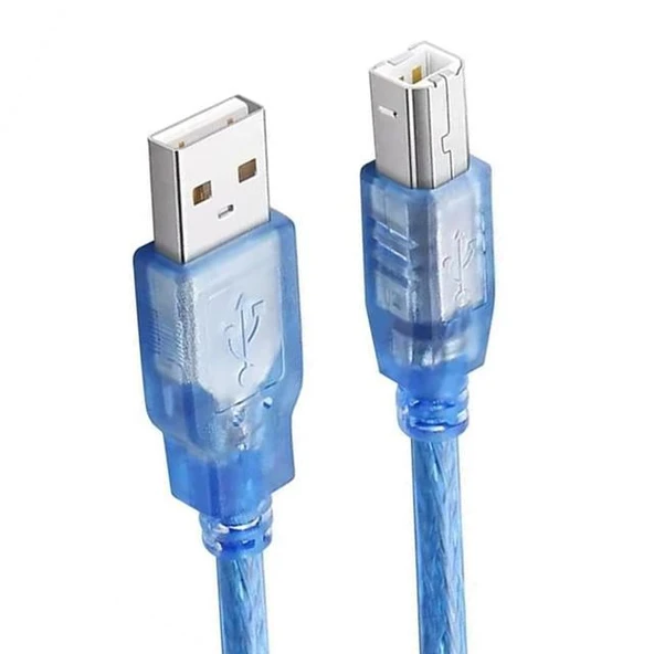 Fully G-534D Şeffaf Mavi Usb 2.0 Yazıcı Kablosu - Resim 3