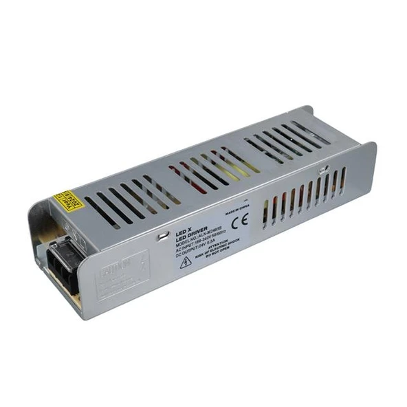 Ledx ALN-M2485S 24 Volt 8.5 Amper Slim Metal Kasa 200x60x40mm - 2