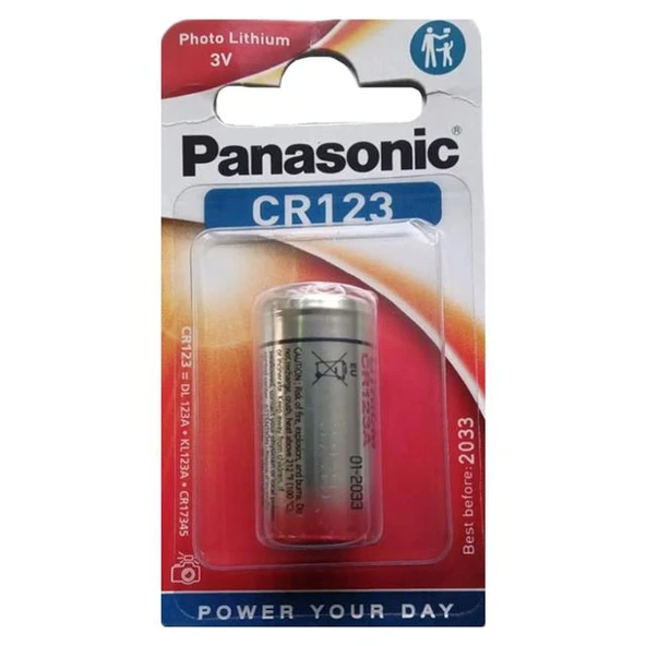 Panasonic CR123AL/1B 3 Volt Lityum CR123 Tekli Fotoğraf Makinesi Pili - Resim 2