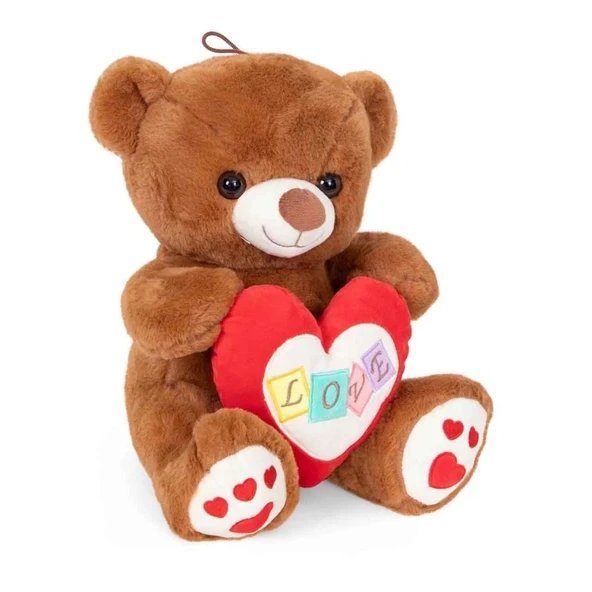 4762 Peluş Ayı Kalpli 30 cm - 4