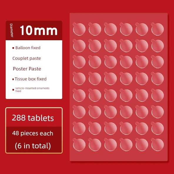 Deli Küçük Daire Etiket Yapıştırıcı - 10mm Çap - 2 Paket - 288 Adet