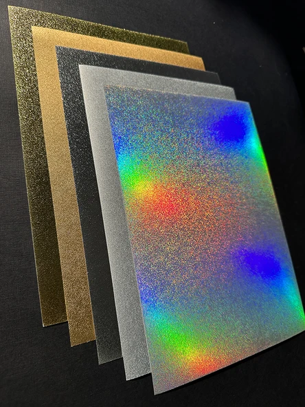 250G Altın Gümüş Yumurtalık Desenli Karton Kağıt A3/A4 - Mat Altın Yumurtalık Deseni Tam Açık (1) - Resim 10