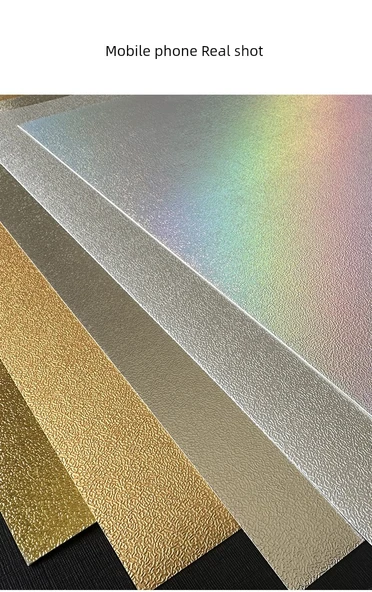 250G Altın Gümüş Yumurtalık Desenli Karton Kağıt A3/A4 - Parlak Gümüş Yumurtalık Deseni 4 (8) - Resim 9