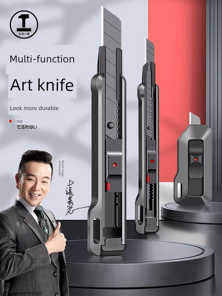 Büyük Boy Sanat Bıçağı - 5 Paket Kendinden Kilitli Düğme - 2
