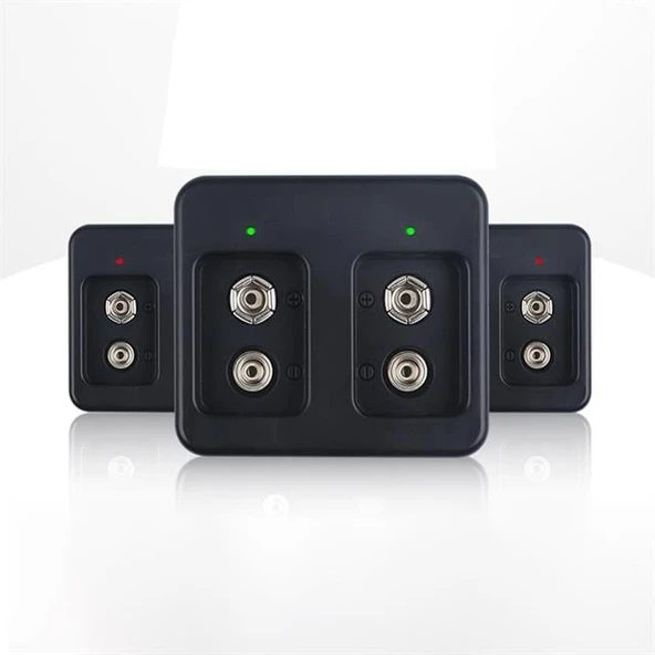 PowerMaster PM-17660 2X9 Volt Lityum Pil Şarj Cihazı DC8.4V/260mA (Li-ion, Li-Po, LiFePO4) - 2