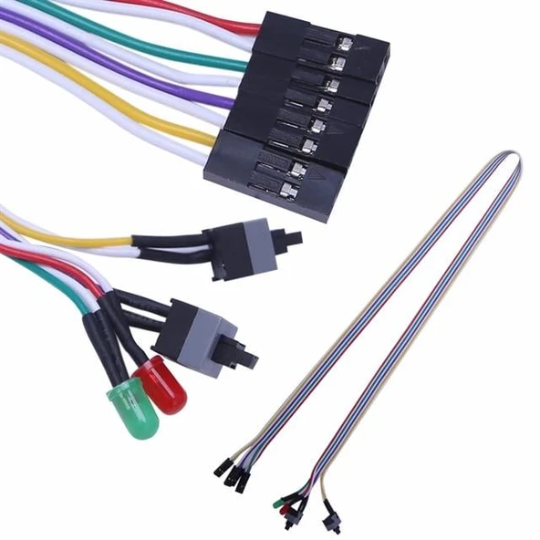 PowerMaster PM-14367 Bilgisayar PC Kasa Kablosu 65cm (Power Led, HDD Led, Reset SW, Power SW)